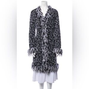 St. John sweater jacket in black and white. PRICE FIRM.